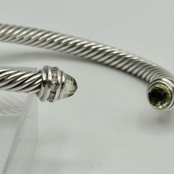 David Yurman 5mm Prasiolite Cable Bracelet With Diamonds - Picture 4 of 8